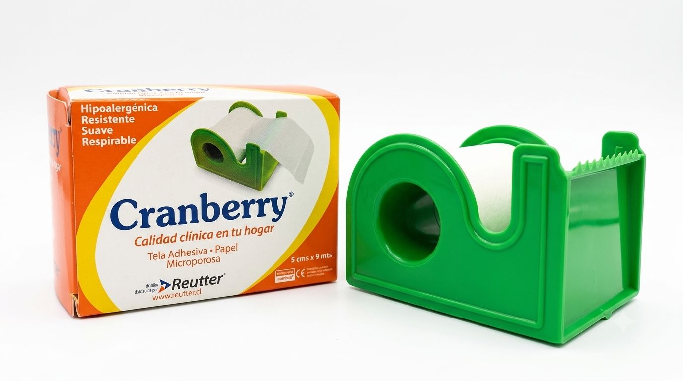 Cranberry Tela Adhesiva "Papel Microporosa Blanca" 5 cm x 9 m Cranberry